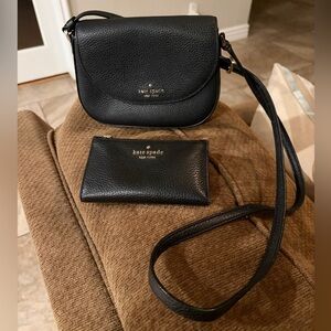Kate Spade Black Crossbody Bag and wallet Set